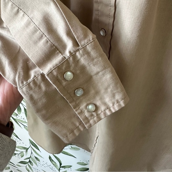 Vintage Fly Cattleman Pearl Snap Button Down. Medium. - Picture 4 of 8